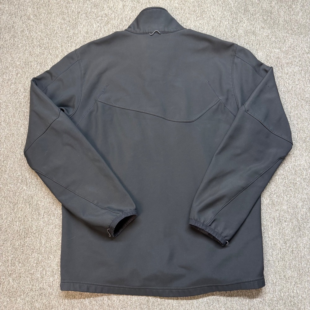 Nike FIT Therma Mens Large Black Softshell Fleece Lined Full Zip Jacket L - Picture 8 of 8